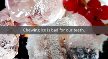 Chewing Ice Is Bad for Our Teeth